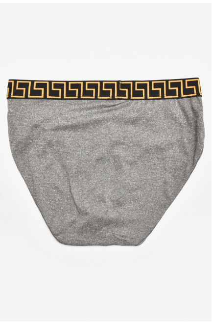 Трусы мужские однотонные тёмно-серого цвета 211798L