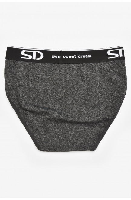 Трусы мужские однотонные тёмно-серого цвета 211802L