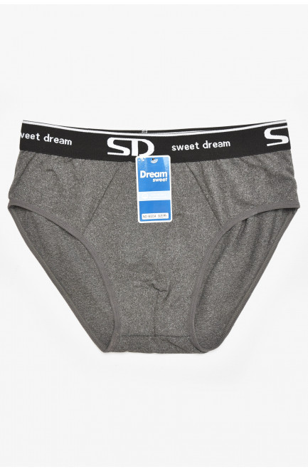 Трусы мужские однотонные тёмно-серого цвета 211803L