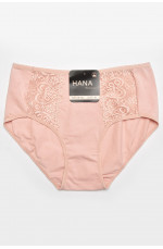 Трусы женские полубатальные розового цвета 211814L