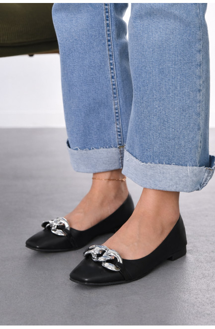 Балетки женские черного цвета 211863L