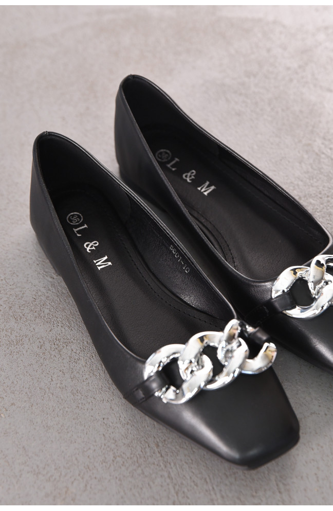 Балетки женские черного цвета 211863L