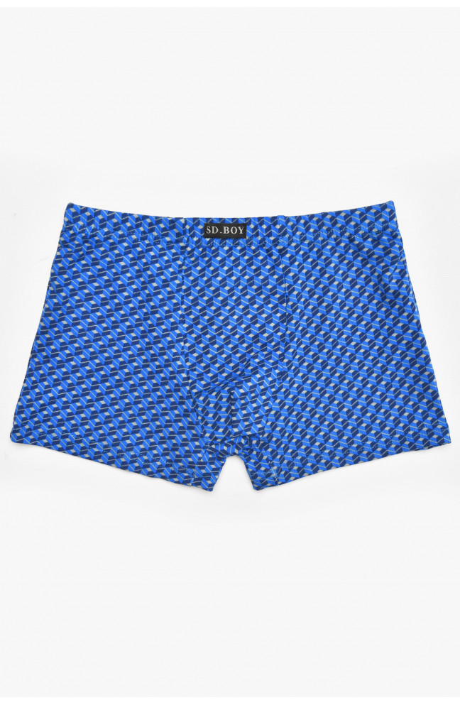 Боксеры детские для мальчика синего цвета с принтом 211871L