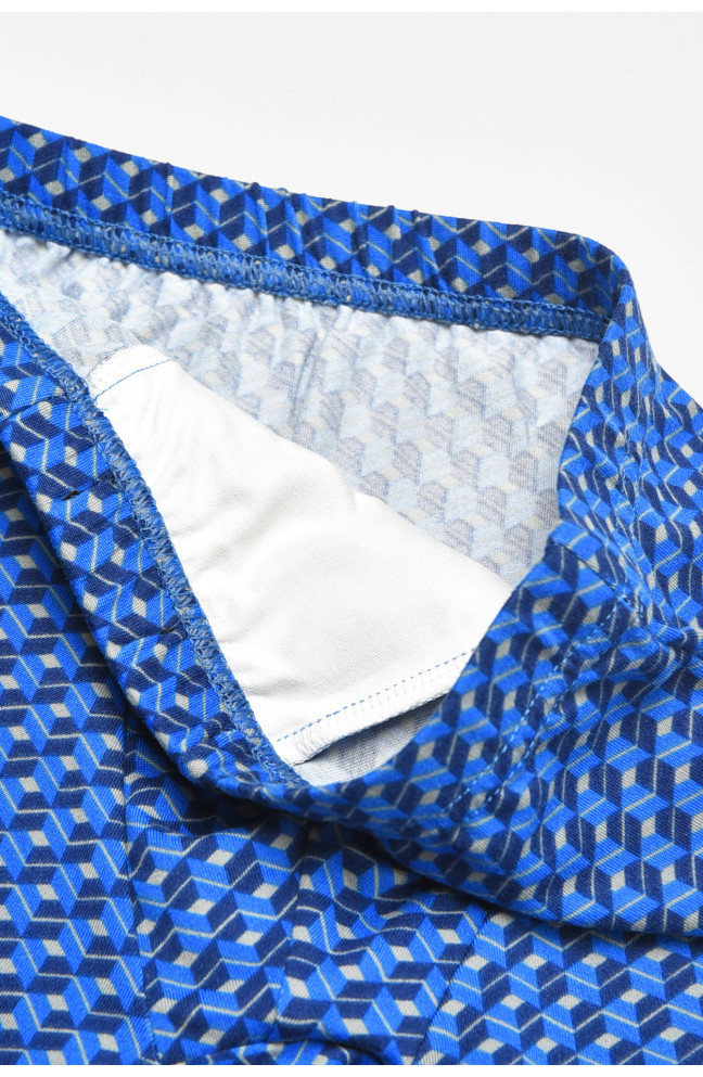 Боксеры детские для мальчика синего цвета с принтом 211871L