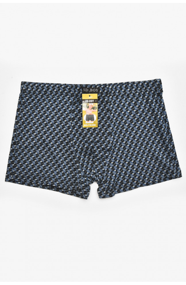 Боксеры детские для мальчика черного цвета с принтом 211873L