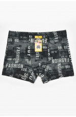 Боксеры детские для мальчика черного цвета с принтом 211874L
