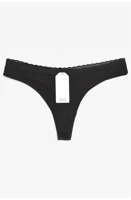 Стринги женские черного цвета 211875L