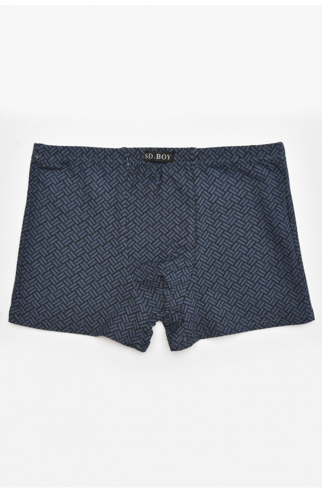 Боксеры детские для мальчика черного цвета с принтом 211878L