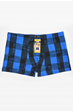 Боксеры детские для мальчика тёмно-синего цвета с принтом 211882L