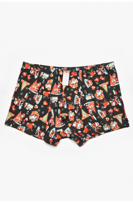 Боксеры мужские черного цвета с принтом 211910L