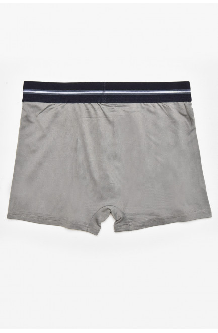 Боксеры мужские тёмно-серого цвета с принтом 211915L