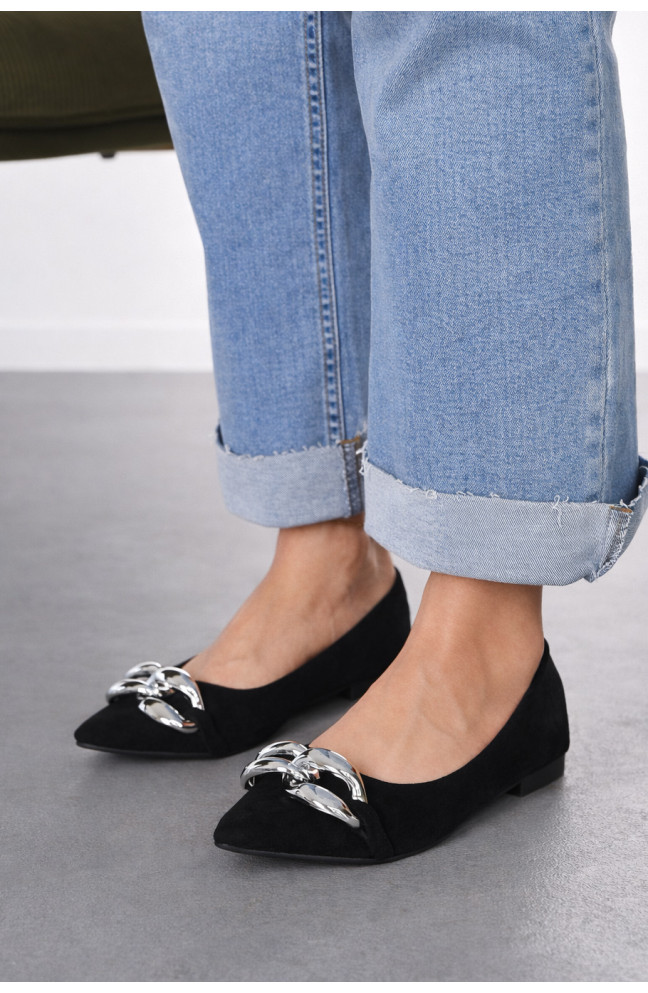 Балетки женские черного цвета 211920L