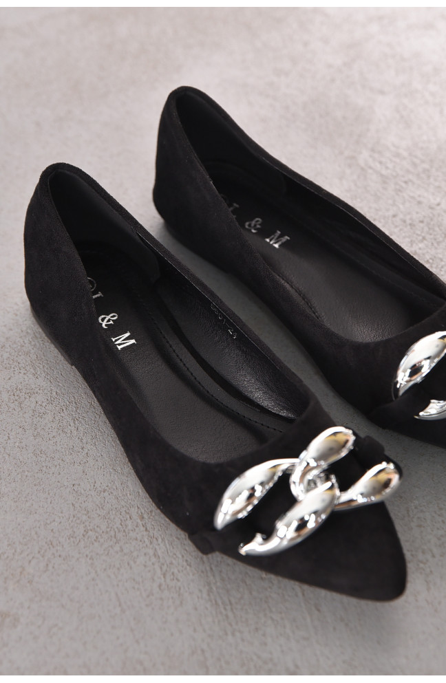 Балетки женские черного цвета 211920L