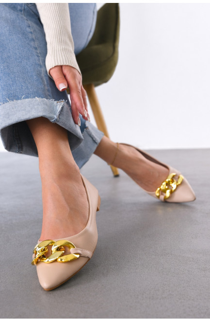 Балетки женские бежевого цвета 211925L