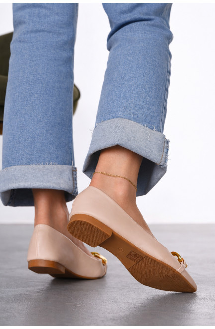Балетки женские бежевого цвета 211925L