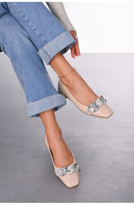 Балетки женские бежевого цвета 211926L