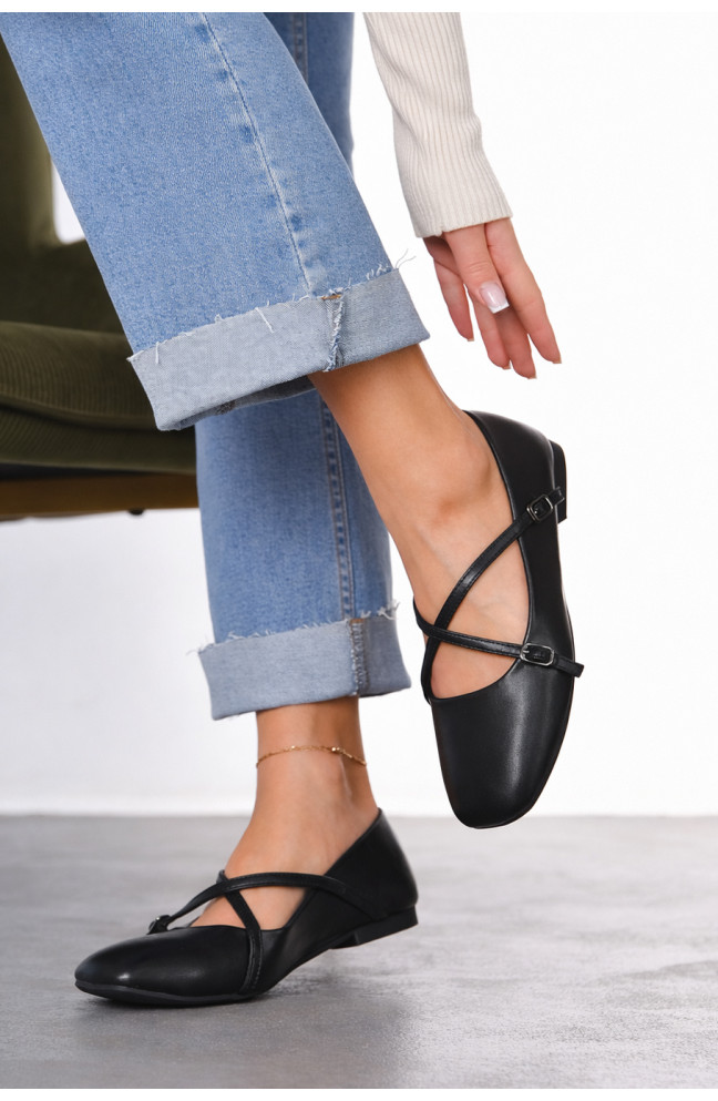 Балетки женские черного цвета 211930L