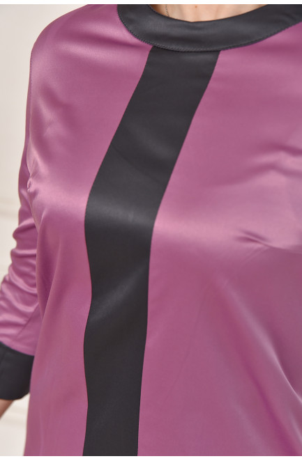 Платье женское однотонное сиреневого цвета 211969L