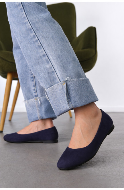 Балетки женские темно-синего цвета 211983L