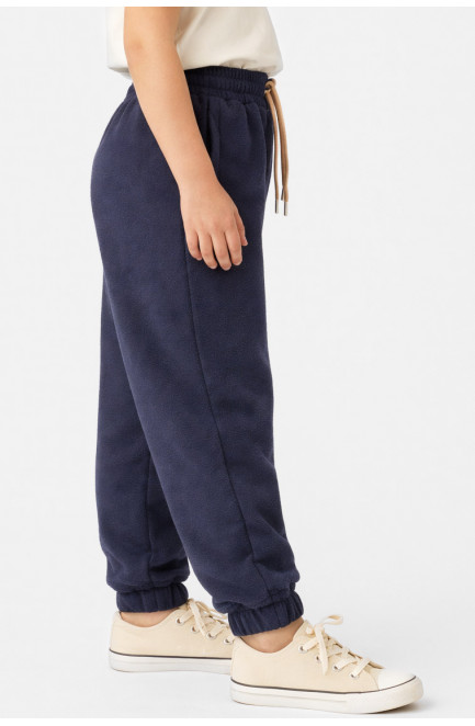 Штаны детские вельветовые для девочки серого цвета 212018L