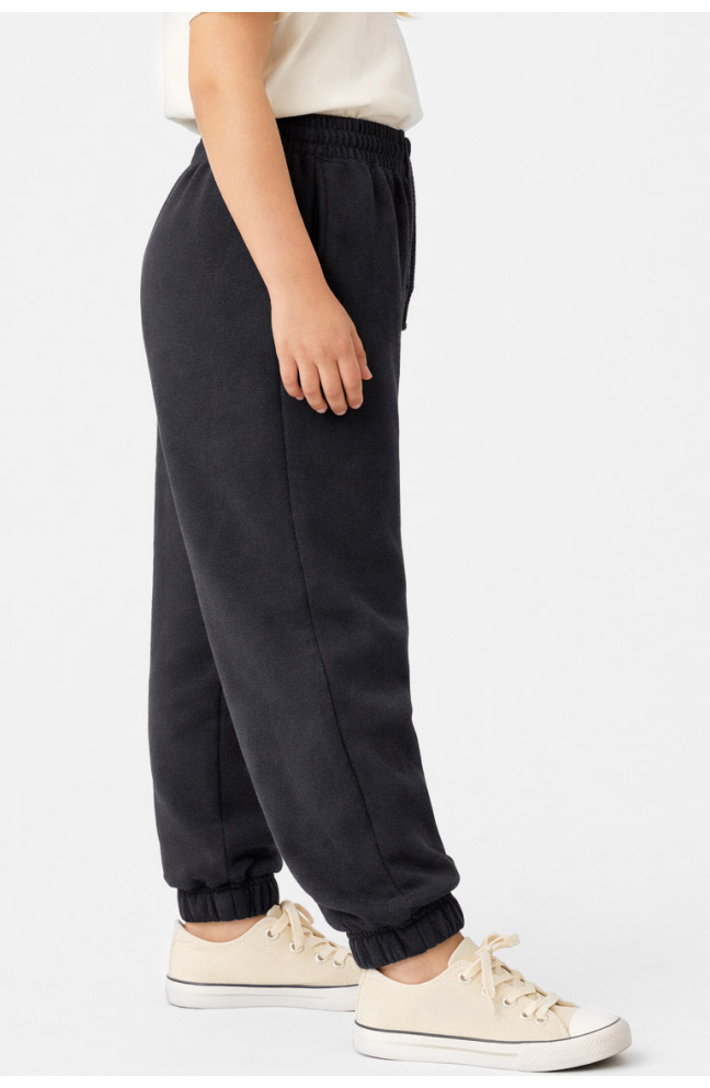 Штаны детские вельветовые для девочки черного цвета 212019L