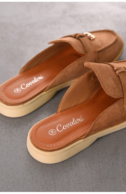 Мюли женские темно-бежевого цвета 212039L