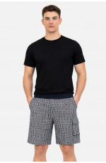 Шорты мужские черного цвета с принтом 212070L