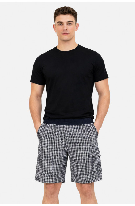 Шорты мужские черного цвета с принтом 212070L