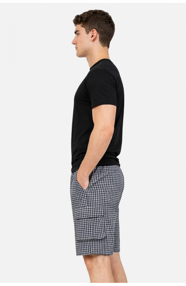 Шорты мужские черного цвета с принтом 212070L