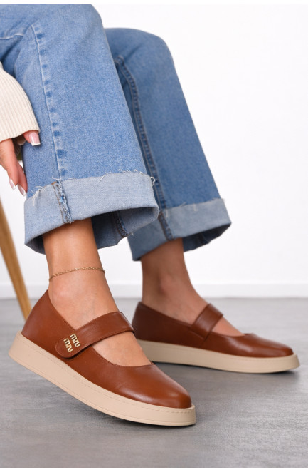 Лоферы женские коричневого цвета 212072L