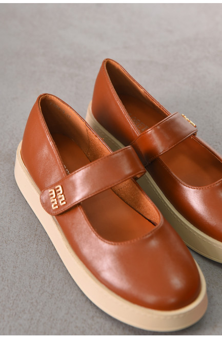 Лоферы женские коричневого цвета 212072L