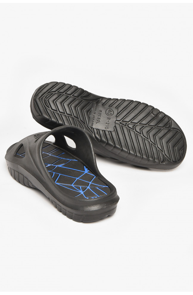 Шлепанцы мужские пена черного цвета 212099L