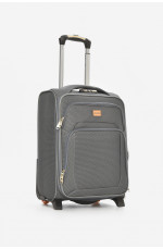 Чемодан дорожный на 2 колесах серого цвета 34л 212162L