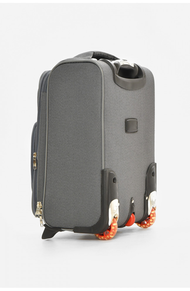 Чемодан дорожный на 2 колесах серого цвета 34л 212162L