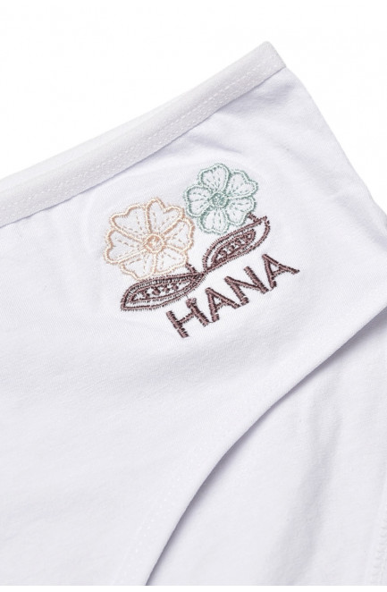 Трусы женские полубатальные белого цвета 212180L