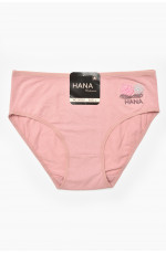 Трусы женские полубатальные пудрового цвета 212181L