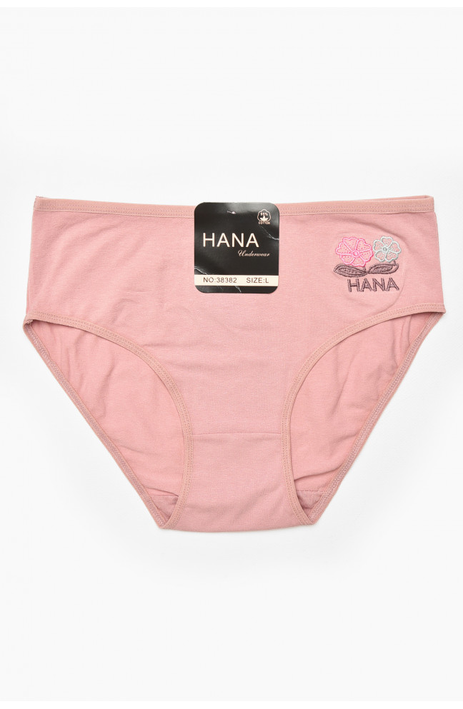 Трусы женские полубатальные пудрового цвета 212181L