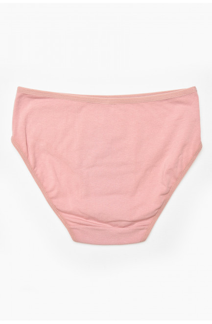 Трусы женские полубатальные пудрового цвета 212181L