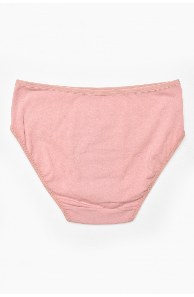 Трусы женские полубатальные пудрового цвета 212181L