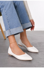 Балетки женские белого цвета 212202L