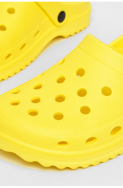 Кроксы женские желтого цвета 212377L