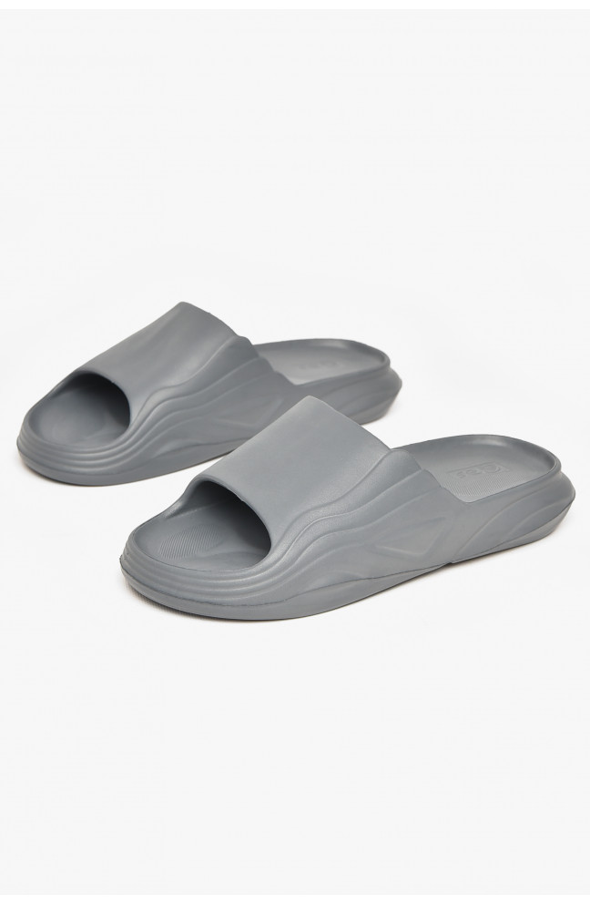 Шлепанцы мужские пена серого цвета 212381L