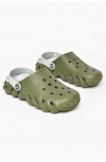 Кроксы женские цвета хаки 212394L