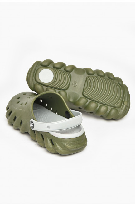 Кроксы женские цвета хаки 212394L