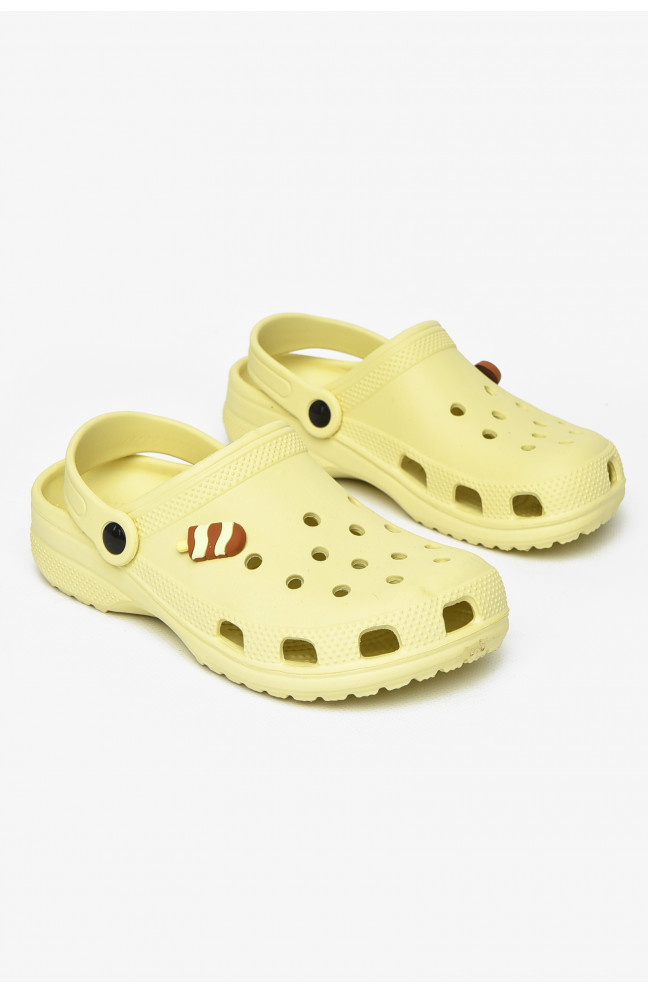 Кроксы детские салатового цвета 212413L