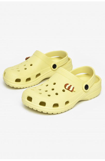 Кроксы детские салатового цвета 212413L