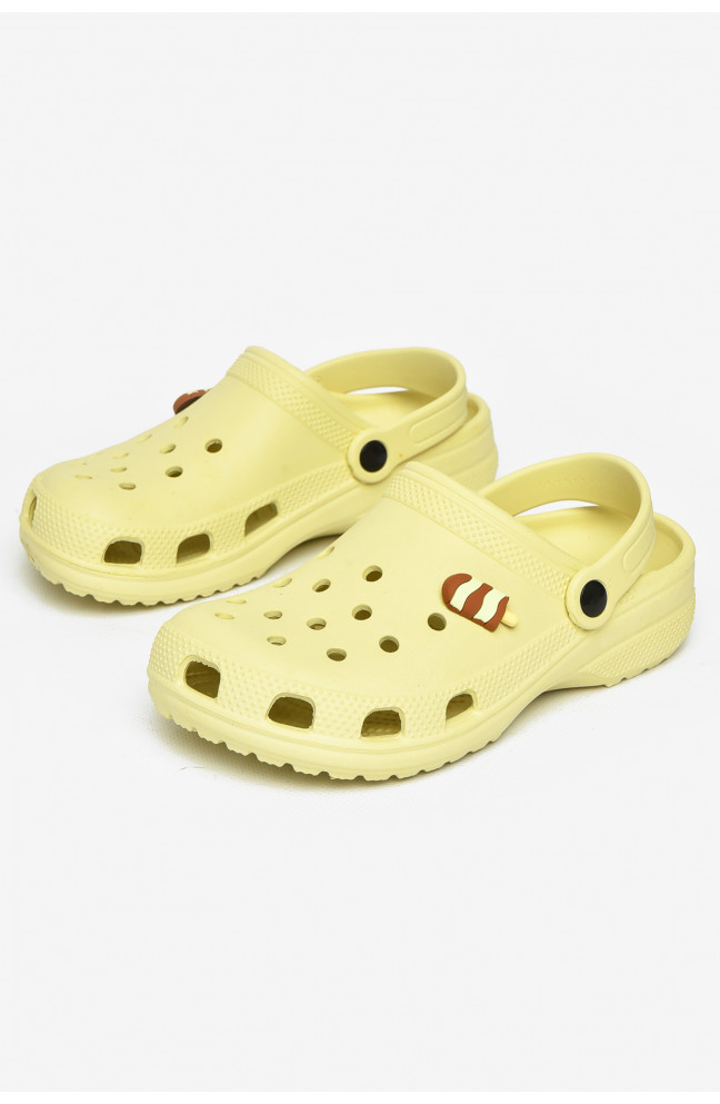 Кроксы детские салатового цвета 212413L