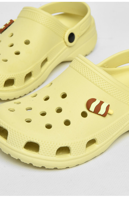 Кроксы детские салатового цвета 212413L