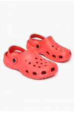 Кроксы детские красного цвета 212416L