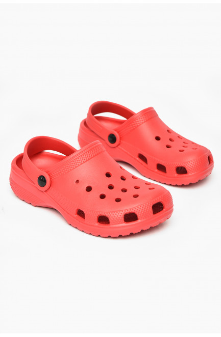 Кроксы детские красного цвета 212416L